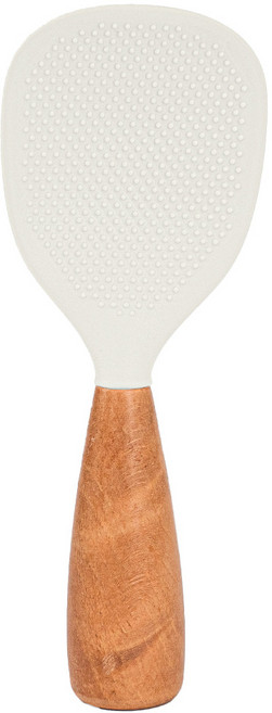 굿굿샵 원목 손잡이 스탠딩 주걱, 화이트, 1개