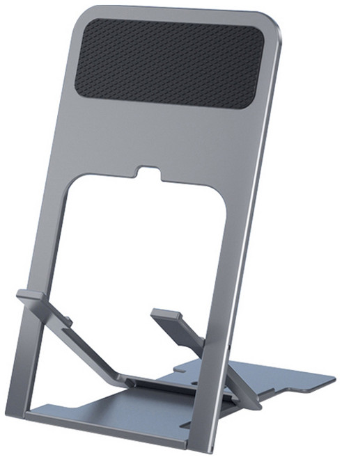 나우필 높이조절 가벼운 휴대용 스마트폰 태블릿 거치대, 1개, 그레이