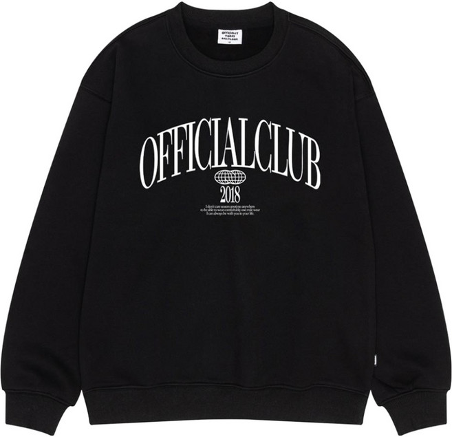 오티디 프리미엄 텐타덤블 기모 오버핏 오피셜플라워 보온 맨투맨 OT31017