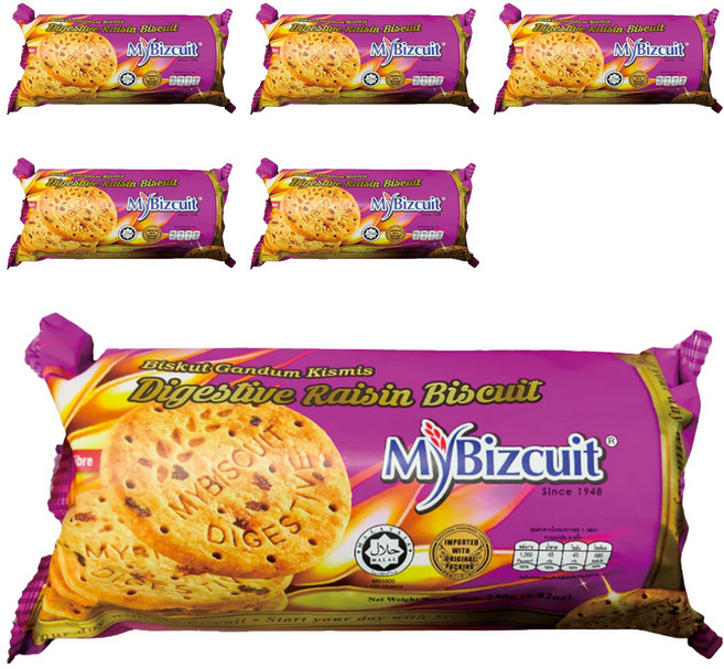 MyBizcuit 麥比客 經典消化餅 果味, 250g, 6包