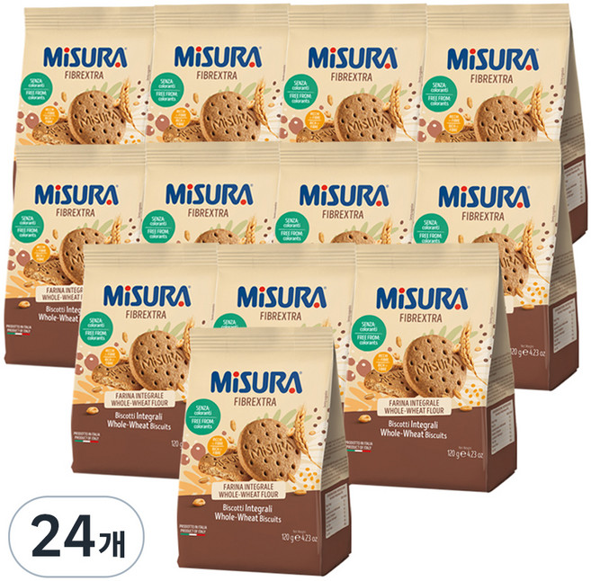 MiSURA 全麥餅乾, 120g, 24個