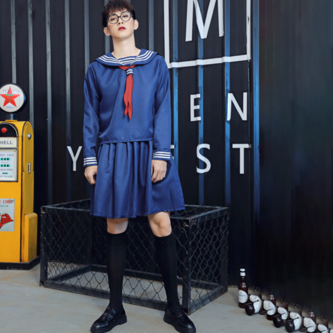 칸타유니버스 남성용 플리츠 세라복 세트