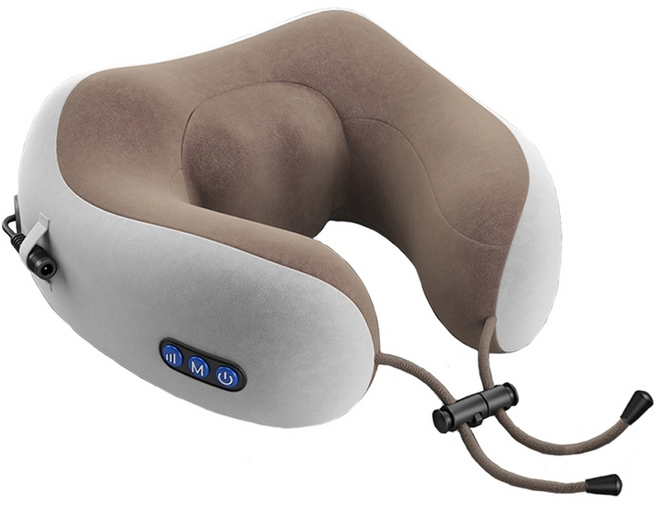 KOKOYI U型多功能肩頸按摩器 揉捏震動加熱款, 棕色