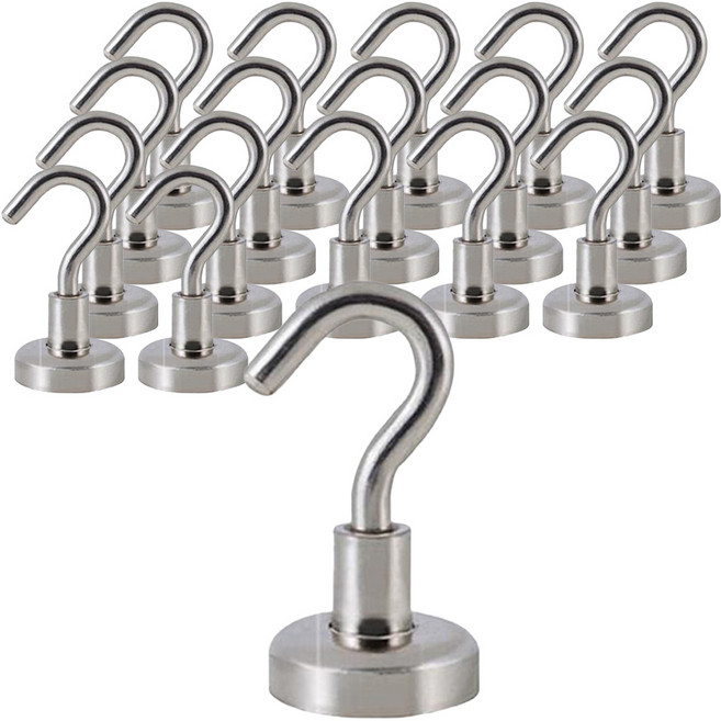 로지 초강력 네오디움 자석걸이 20mm, 18개