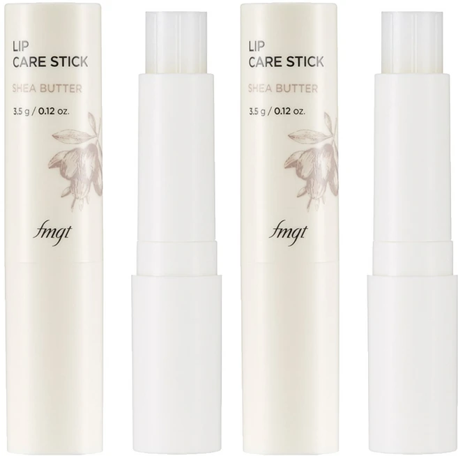 더페이스샵 립케어 스틱, 01 시어버터, 3.5g, 2개 - 쿠팡