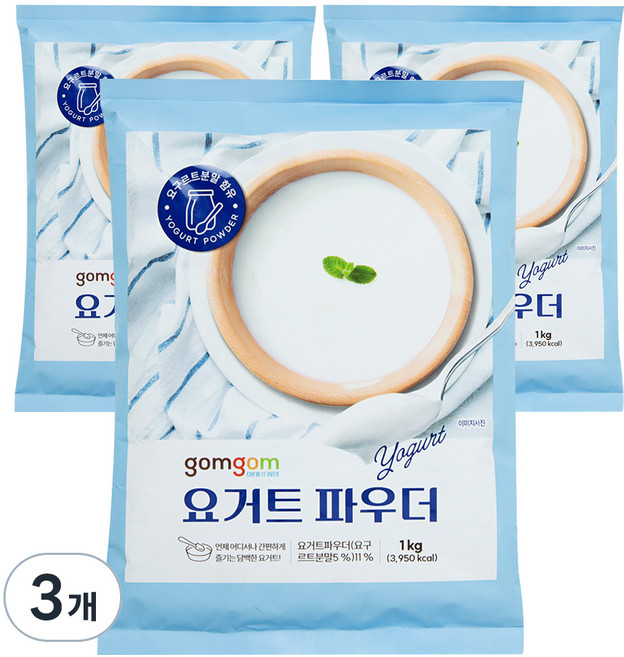 곰곰 요거트 파우더, 1kg, 3개