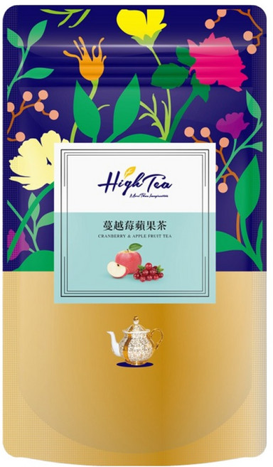 High Tea 伂橙 水果草本茶 蔓越莓蘋果茶, 2g, 20包, 1袋