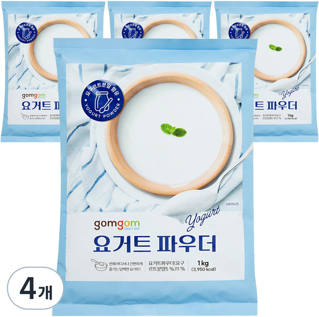곰곰 요거트 파우더, 1kg, 4개