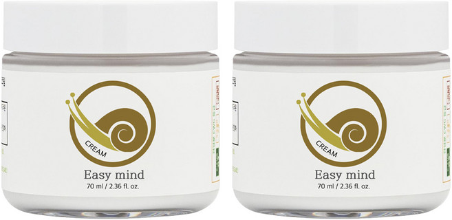 이지마인드 보습 더하기 보습 달팽이 크림, 70ml, 2개