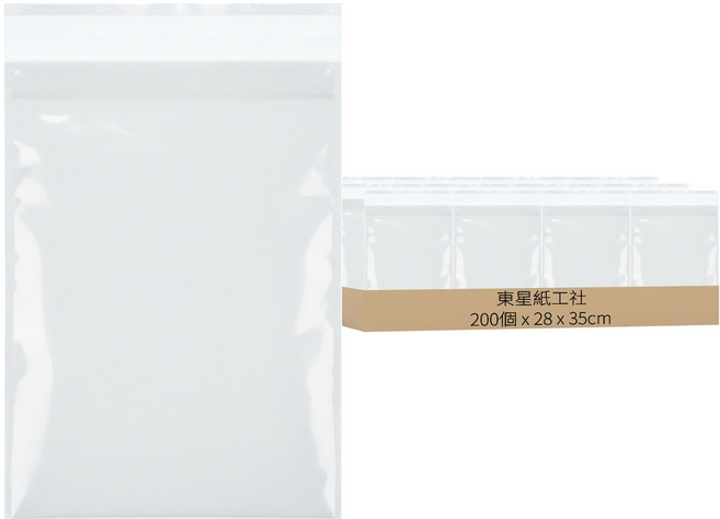 東星紙工社 自黏式OPP透明袋, 200個
