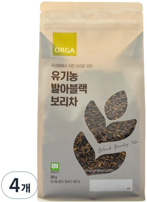 ORGA 發芽黑麥茶, 4個, 1入, 500g