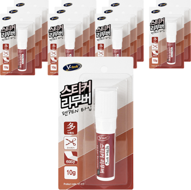 Vtech 스티커 제거제 펜타입, 12개