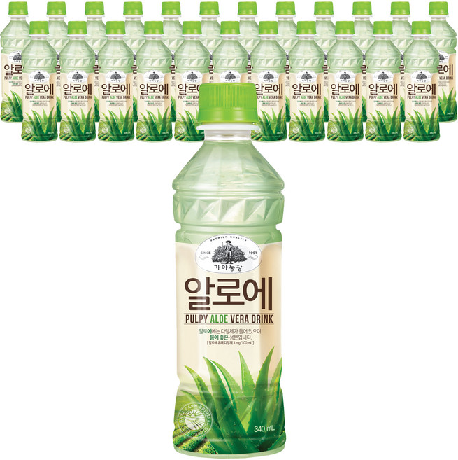 가야농장 알로에, 340ml, 24개