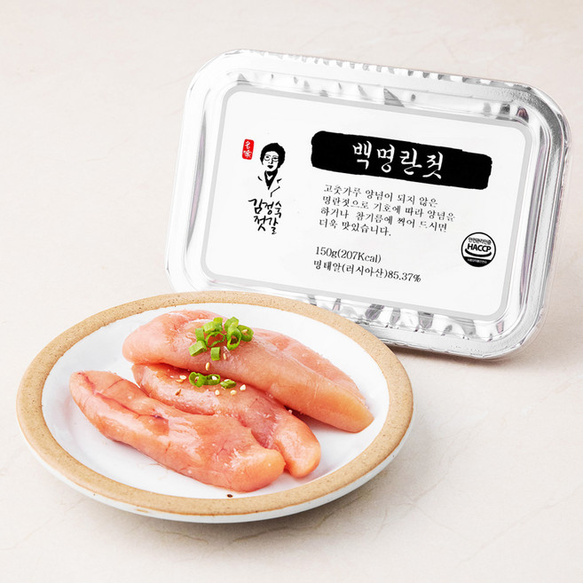 김정숙젓갈 백명란젓, 150g, 1개