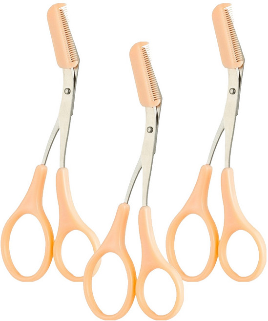 더페이스샵 데일리 뷰티툴즈 눈썹 가위, 혼합색상, 3개