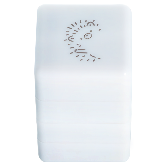 sun-star 可愛動物三連拍浸透印章3件組 刺蝟造型 手帳日記裝飾, 深灰色, 1組