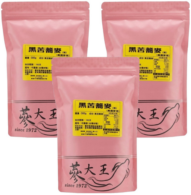 黑苦蕎麥, 100g, 3包, 3袋
