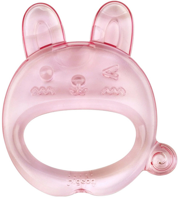 pigeon 貝親 冰涼咬牙器, 沁涼兔 粉色, 1個
