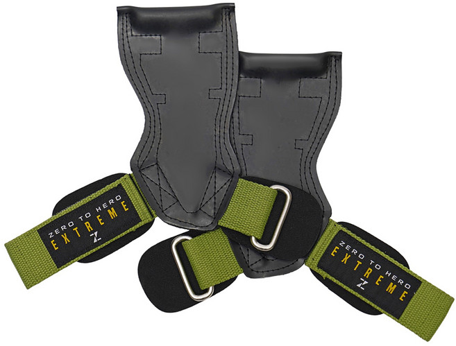 제로투히어로 익스트림 그립 헬스 손목보호대 좌우세트, 1세트, KHAKI