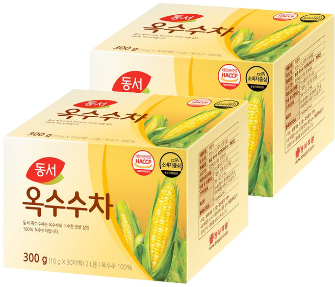 동서 옥수수차, 10g, 30개입, 2개