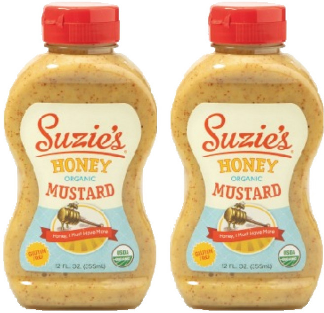 수지스 유기농 허니 머스터드, 355ml, 2개