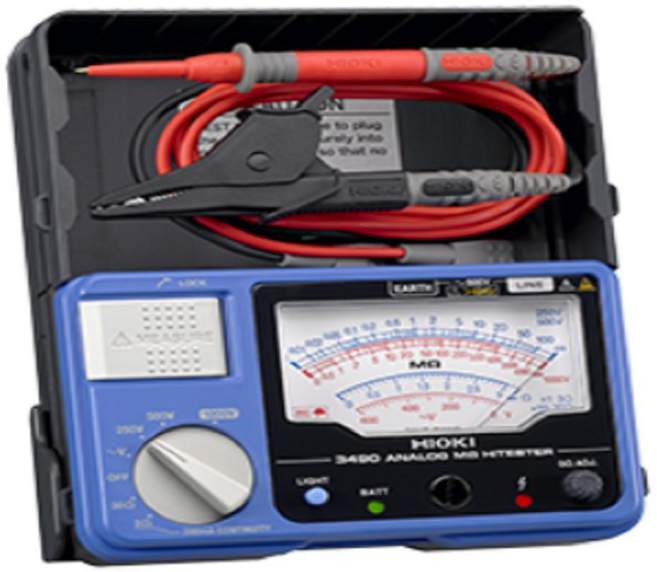 HIOKI 日置電機 類比絕緣電阻計 3490 4165493, 1個