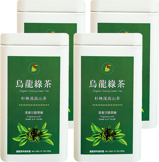 龍源茶品 鑫龍源 杉林溪清香甘醇翠嫩烏龍綠茶葉, 50g, 1入, 4罐