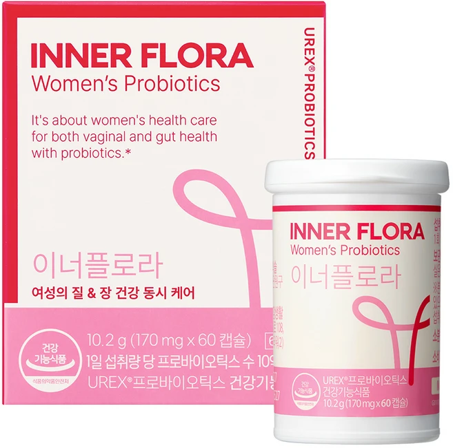유한건강생활 이너플로라 UREX 프로바이오틱스 유산균, 60정, 1개 - 쿠팡