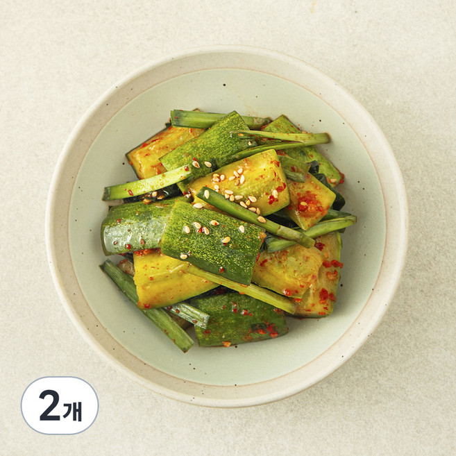 집반찬연구소 오이부추무침, 180g, 2개