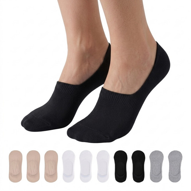 SOCKS FACTORY 女款防滑防磨破Ver.3隱形襪10雙組