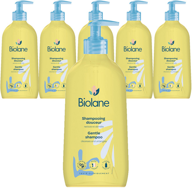 비올란 유아용 젠틀 샴푸, 6개, 350ml