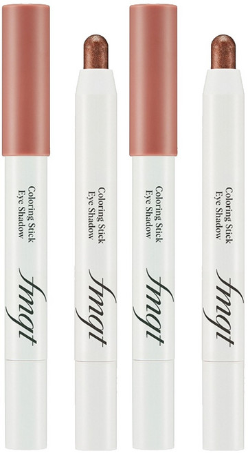 fmgt E 컬러링 스틱 아이섀도우, 04 다크브라운, 2개