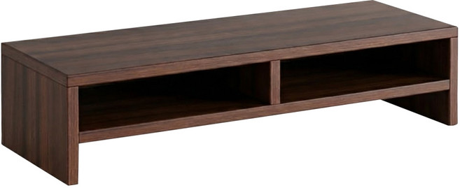 小麥購物 螢幕增高架, 黑胡桃, 1個