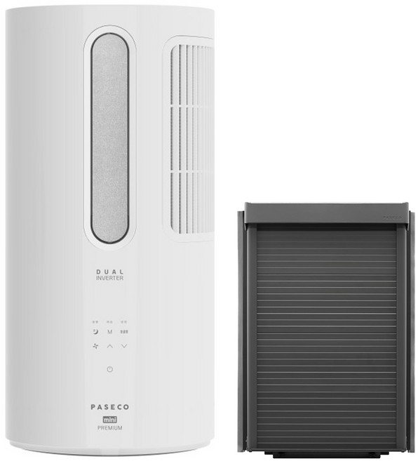 파세코14.6㎡(4.4평) 25년형 미니 프리미엄 창문형에어컨 실버 방문설치, PWA-M3500PS, 기본+이지핏 추가키트56cm