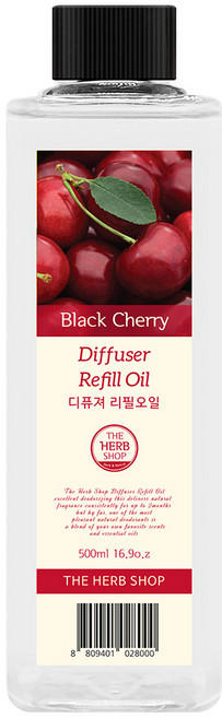 더허브샵 디퓨저리필 오일, 블랙체리, 500ml, 1개