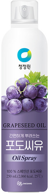 청정원 포도씨유 스프레이, 1개, 250ml