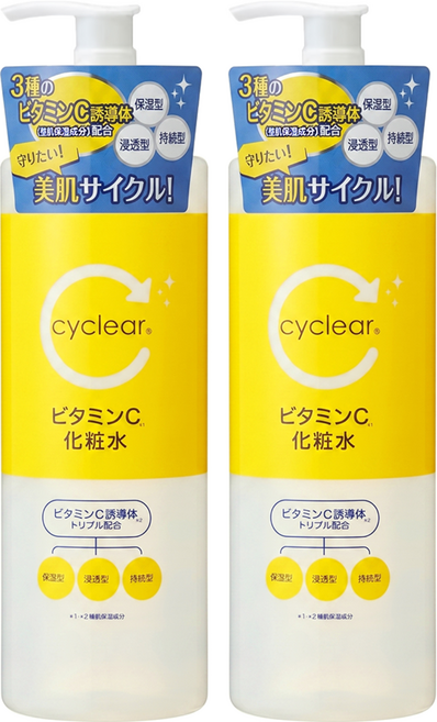 KUMANO 熊野油脂 cyclear 維他命 化妝水, 2瓶, 500ml