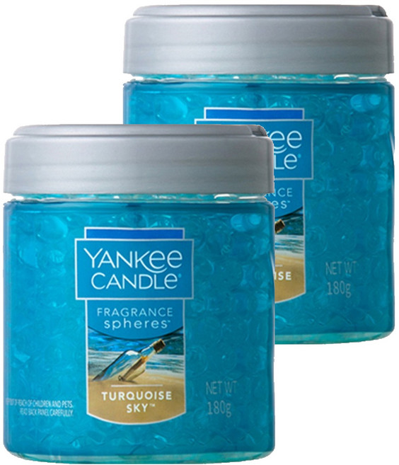 양키캔들 프래그런스 스피어스 차량용방향제, 2개, 터쿼이즈스카이