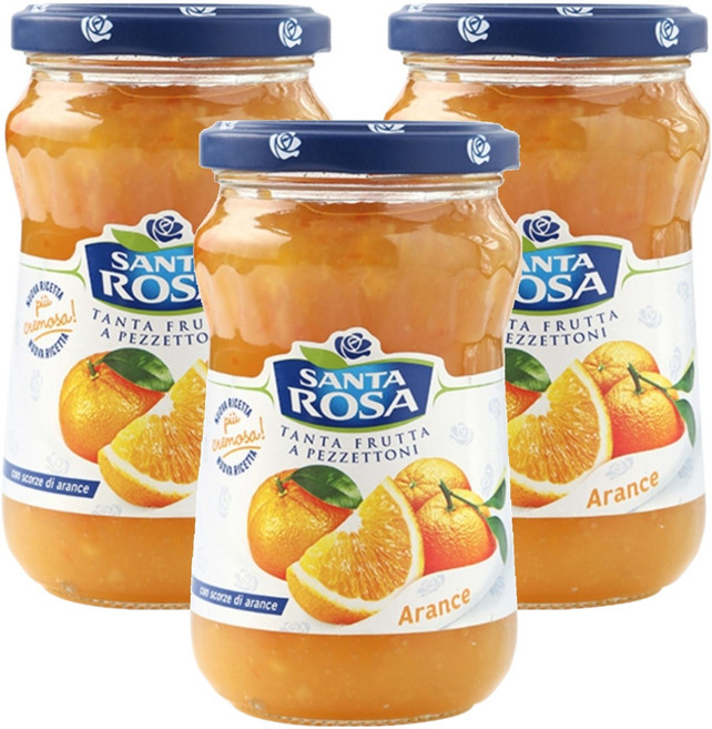산타로사 오렌지마말레이드잼, 350g, 3개
