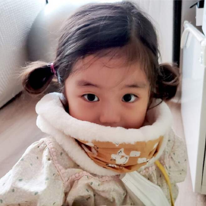 꿈꾸는두부 아동용 극세사 넥워머