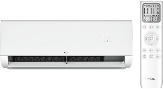 10위 - TCL 인버터 18.7㎡(5.7평) 차세대 음성 제어 벽걸이형 에어컨 방문설치, TAC-VX08CSV/UA-