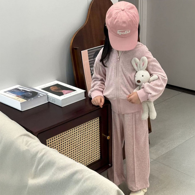 아르베 여아용 리지 후드집업 상하세트