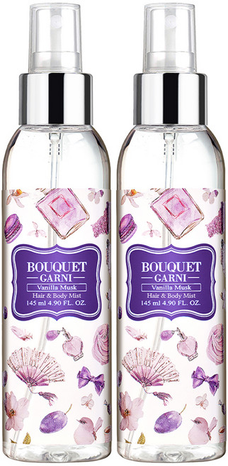 부케가르니 프레그런스드 헤어&바디미스트 바닐라머스크, 145ml, 2개
