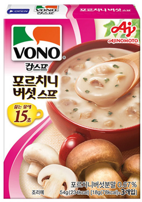 보노 포르치니 버섯스프, 54g, 1개