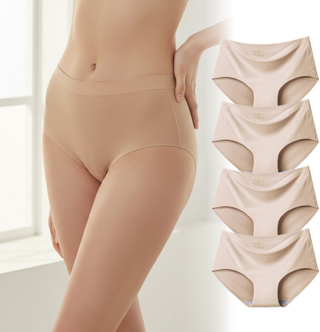 피어니스트 여성 무봉제 노라인 심리스 팬티 4p