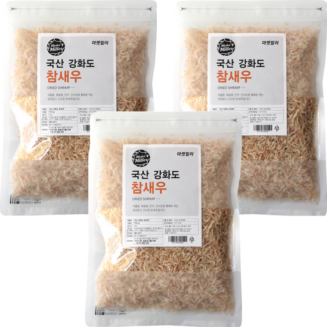 Market Miller 國產江華島對蝦, 150g, 3包