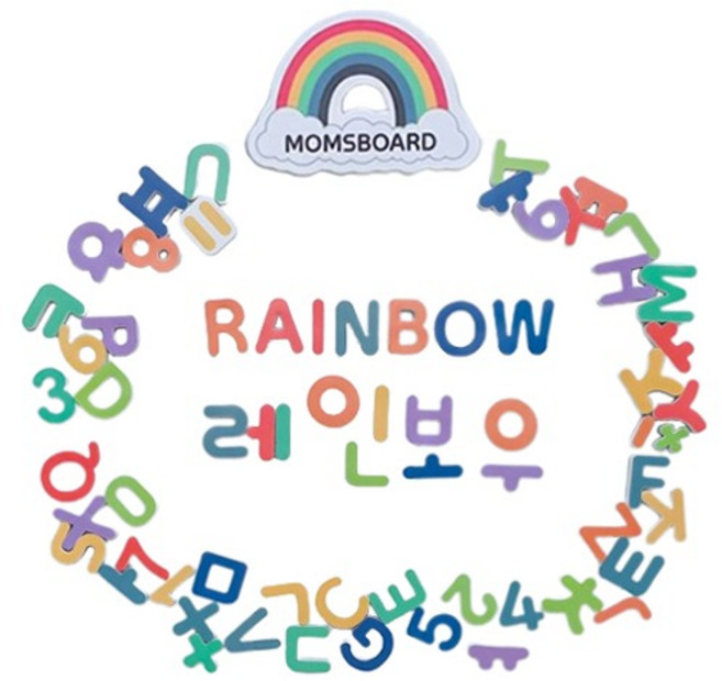 맘스보드 레인보우 혼합자석, 혼합색상, 1개