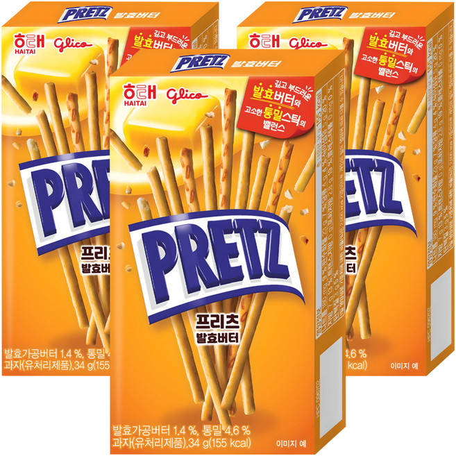 프리츠 발효버터, 34g, 3개