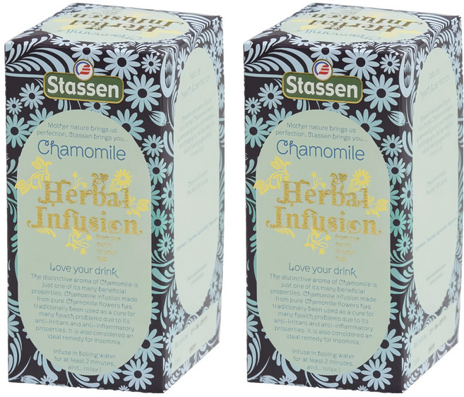 Stassen 司迪生 洋甘菊茶 防潮包, 1.2g, 25包, 2盒