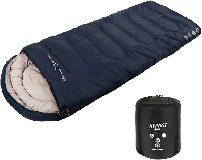 빈슨메시프 캠핑 침낭 히프노스 머미, 네이비, 1개